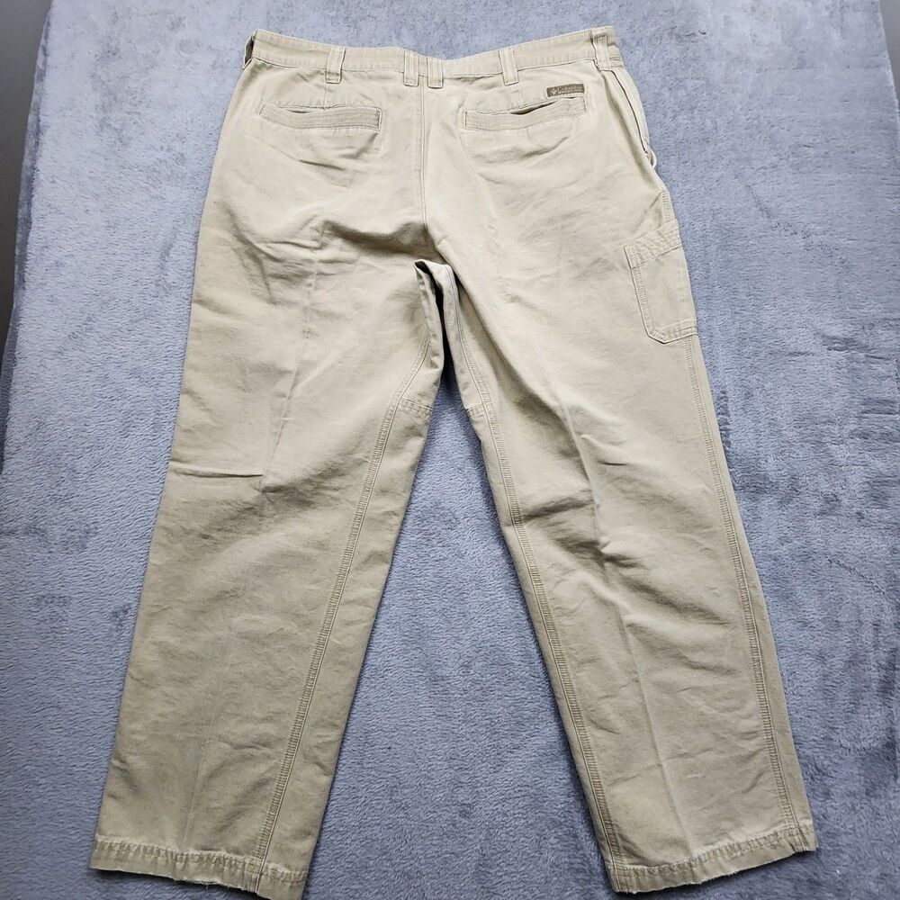 Columbia ROC Mens 40 Beige Pants 100% Cotton Outdoor Hiking Utility Casual Wear - Picture 5 of 10
